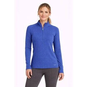 Patagonia Women’s Capilene Thermal Weight Zip Neck Pullover Small Slim Fit Blue